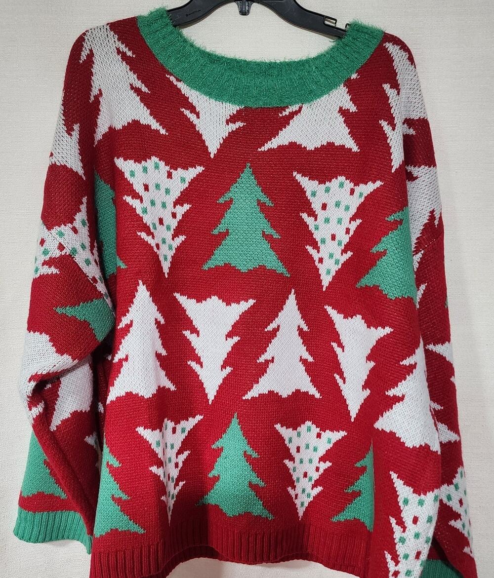 Christmas tree sweater by 33 degrees women's large